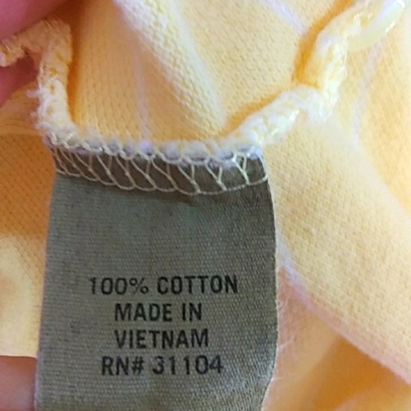 Madison Clothing Co Mens Large Yellow Polo Shirt - Picture 4 of 5